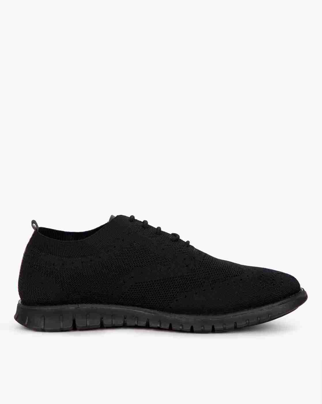 DUKE | Textured Low-Top Lace-Up Shoes|0