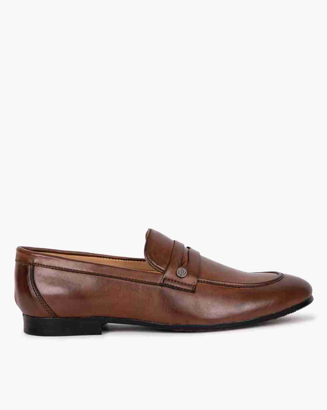 Textured Penny Loafers