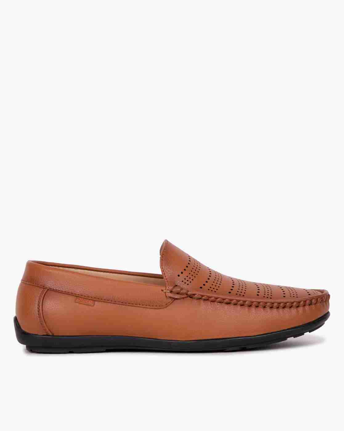 DUKE | Textured Loafers with Perforations|0