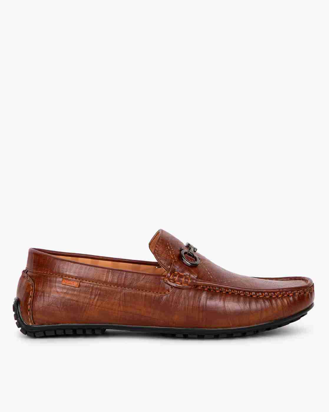 DUKE | Textured Loafers with Metal Accent|0