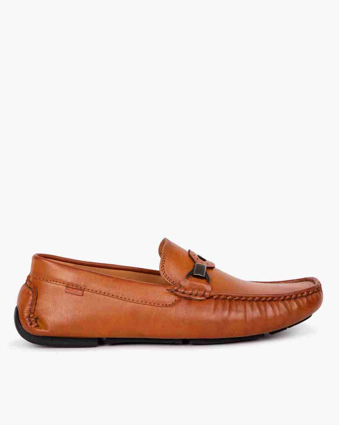 DUKE | Textured Loafers with Metal Accent|0