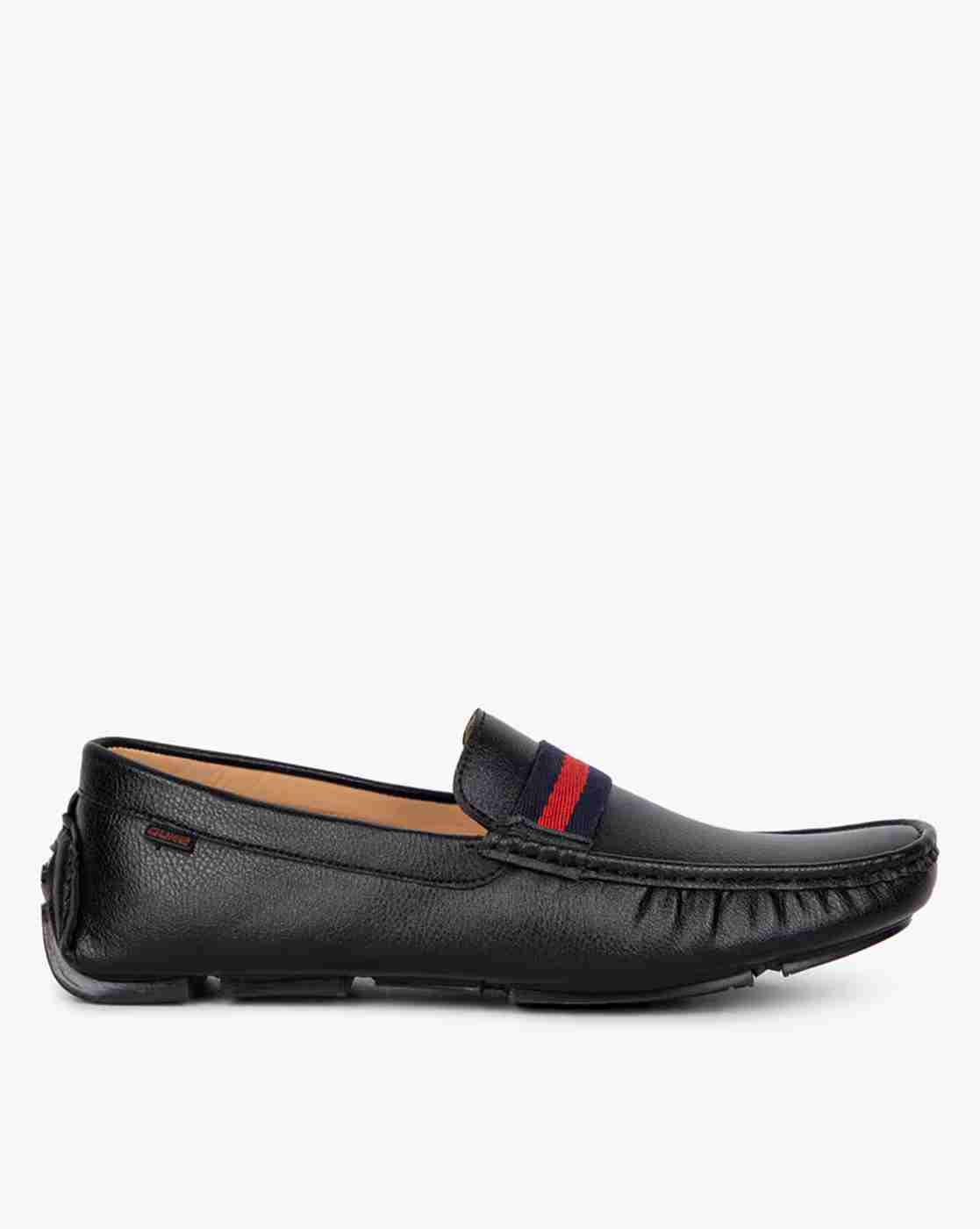 DUKE | Textured Loafers with Contrast Printed Panel|0
