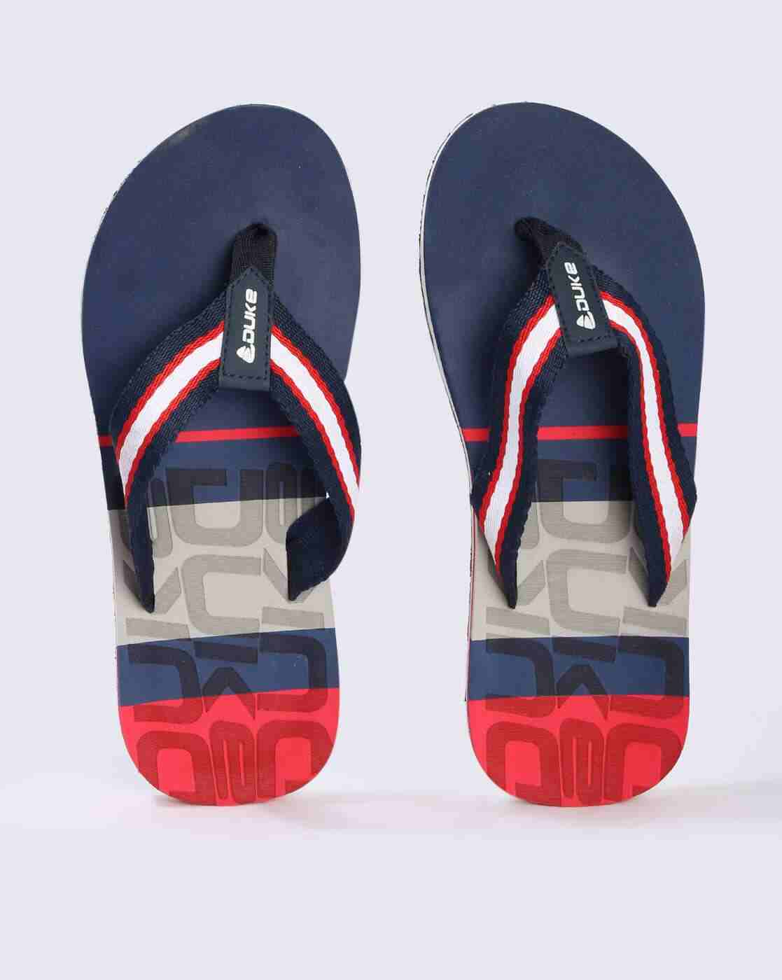 DUKE | Thong-Strap Colourblock Flip-Flops|0
