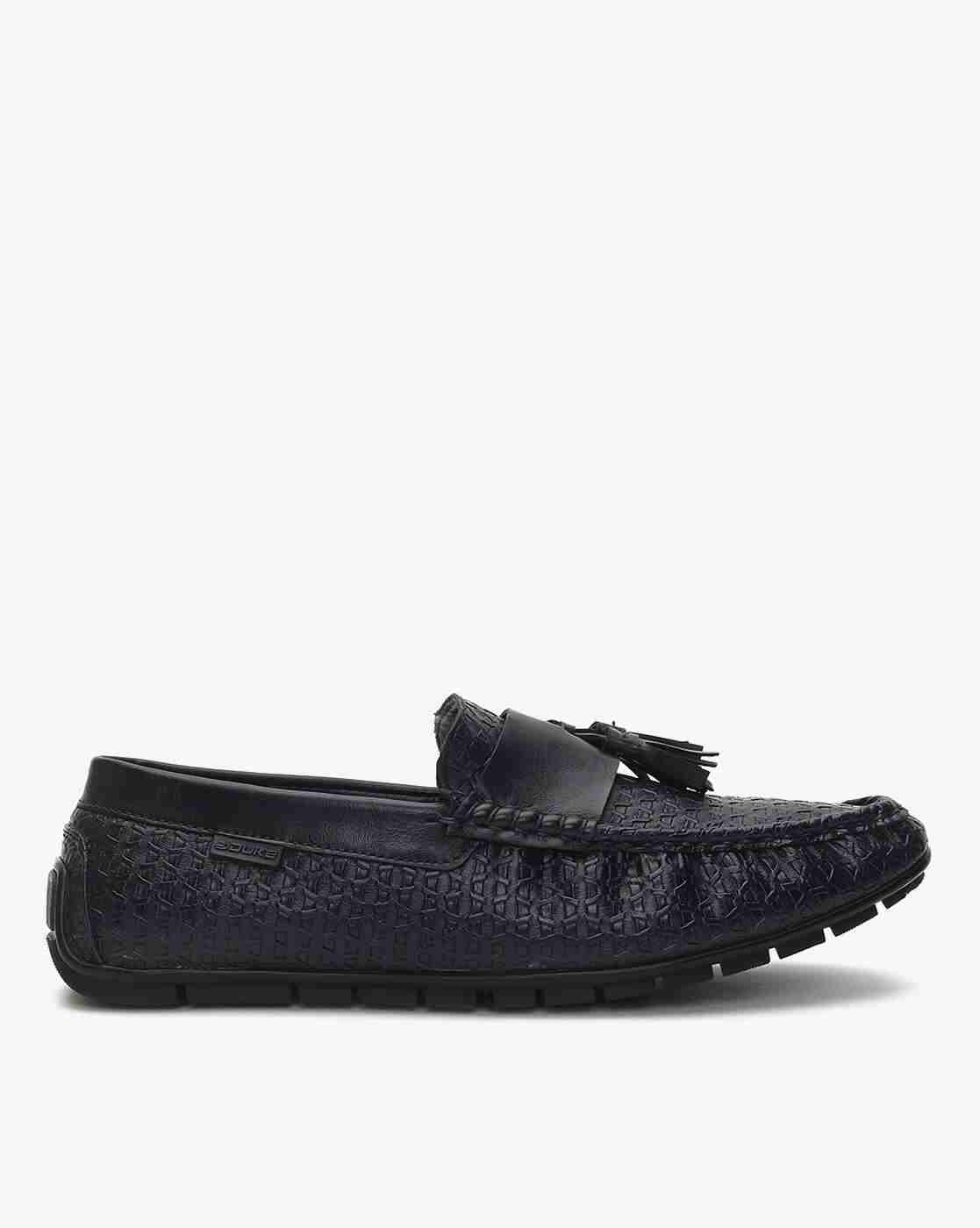 DUKE | Weaved Penny Loafers with Tassels|0