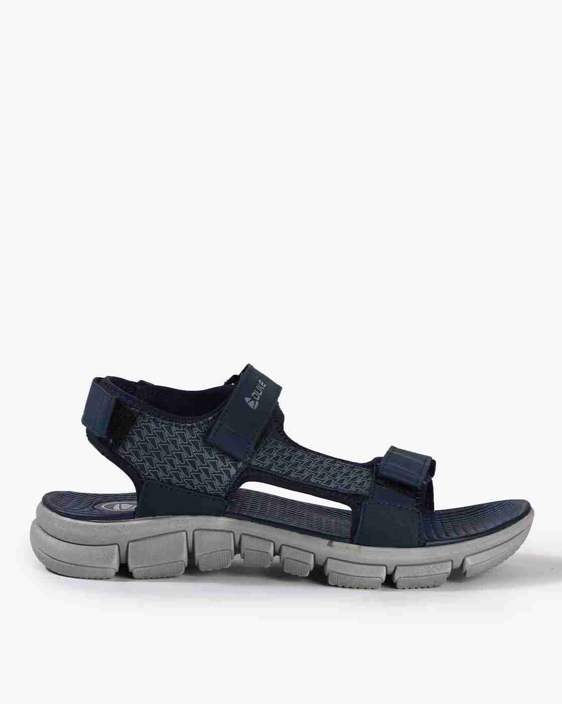 DUKE | Strappy Slip-On Sandals with Velcro Fastening|0