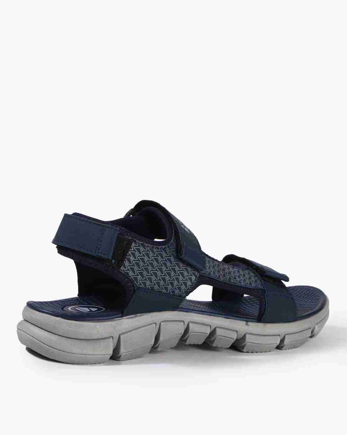 DUKE | Strappy Slip-On Sandals with Velcro Fastening|1