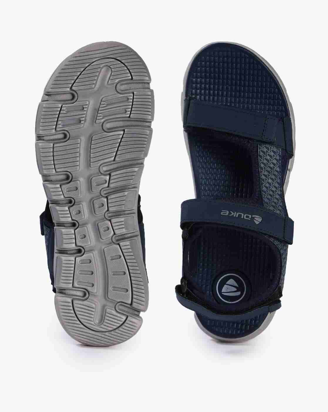 DUKE | Strappy Slip-On Sandals with Velcro Fastening|2