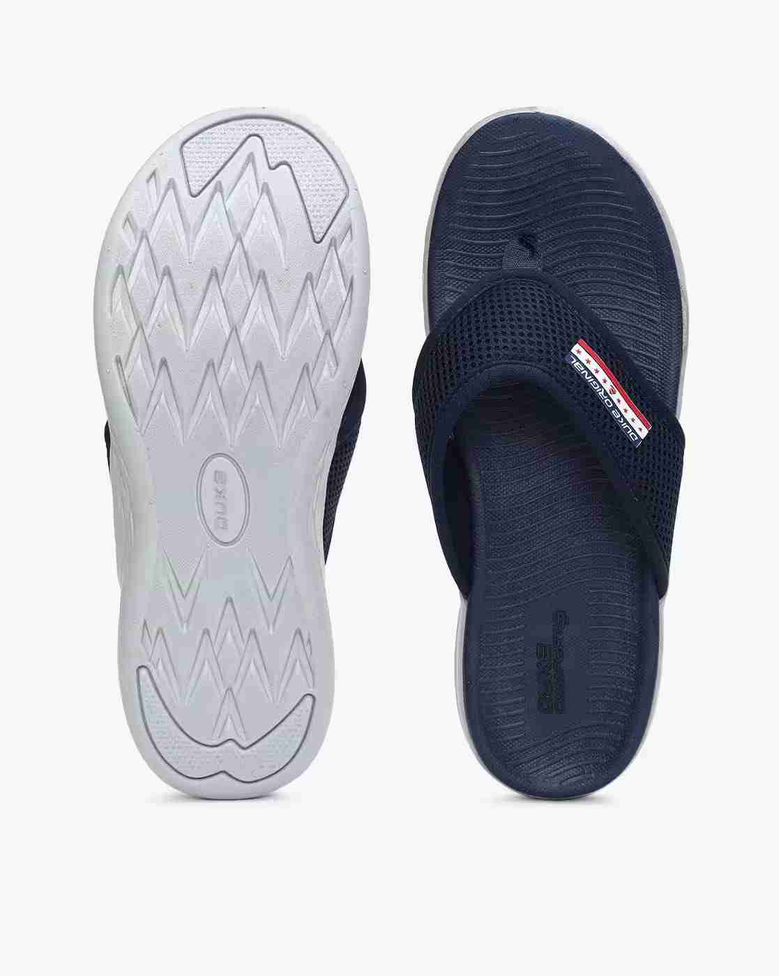 DUKE | Thong-Strap Slippers with Brand Applique|3