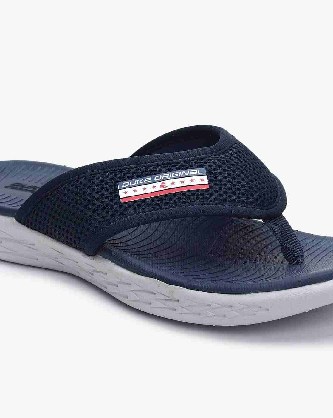 DUKE | Thong-Strap Slippers with Brand Applique|4