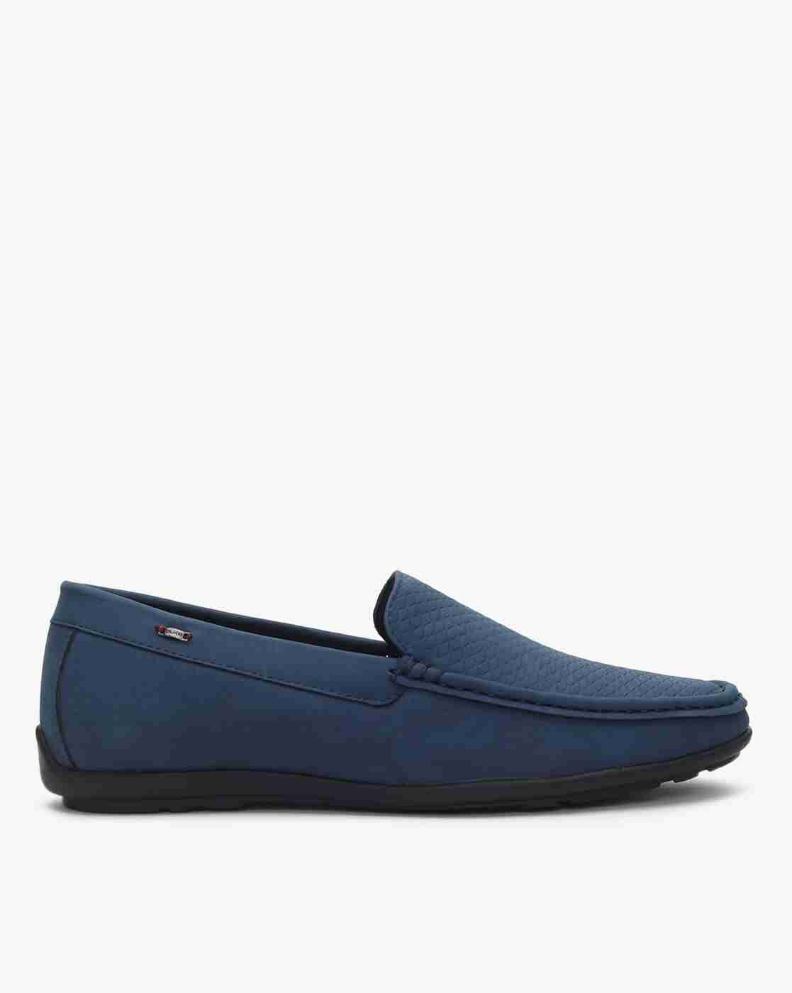 Textured Slip-On Loafers