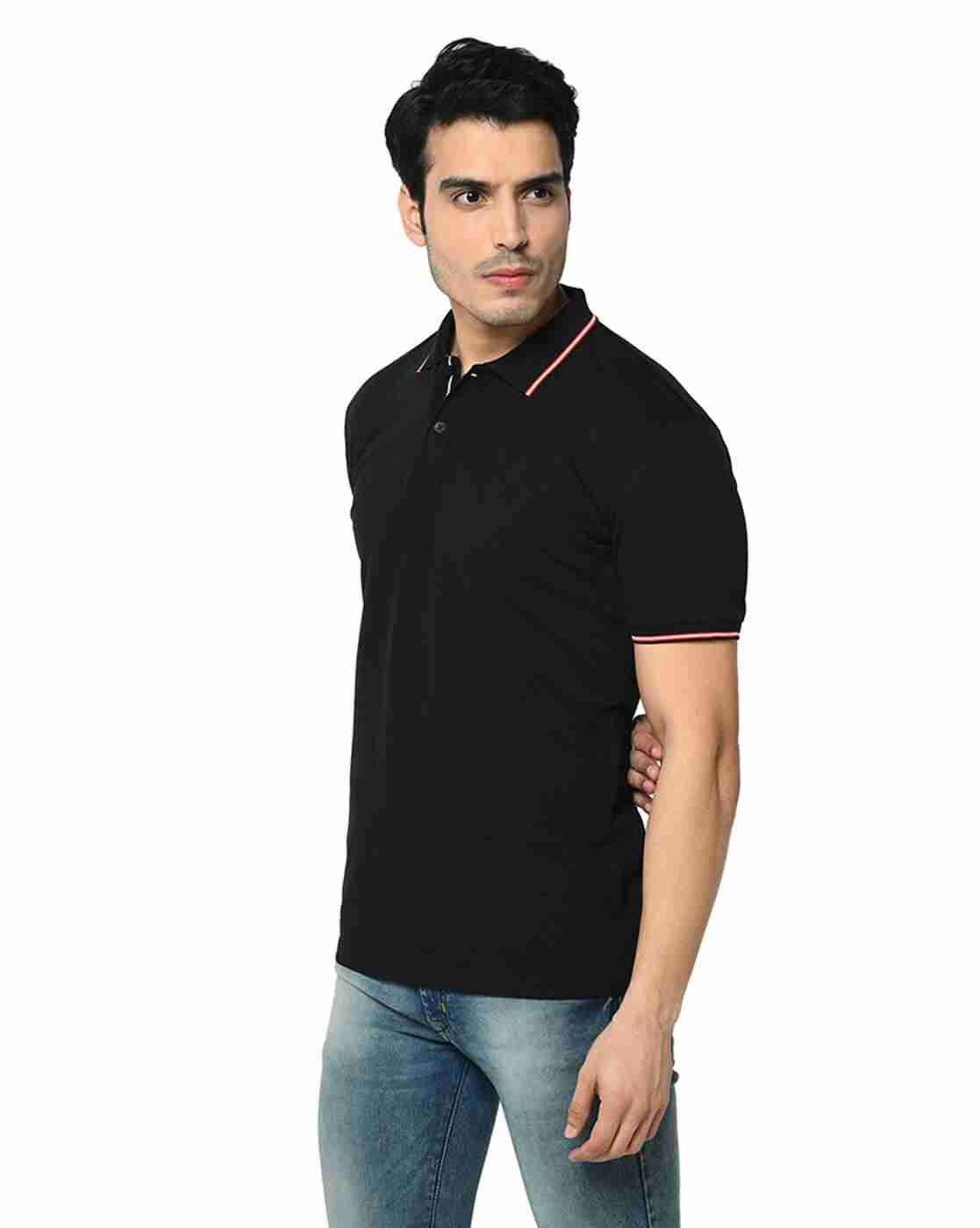 DUKE | Polo T-shirt with Contrast Sleeve Hems|1