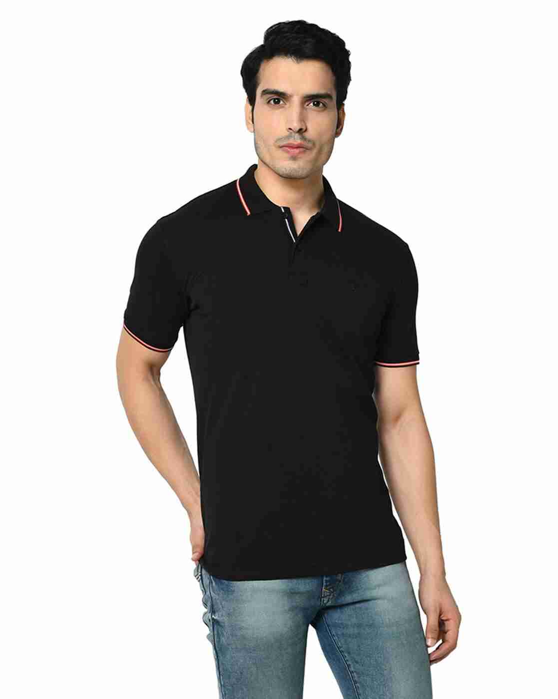 DUKE | Polo T-shirt with Contrast Sleeve Hems|2