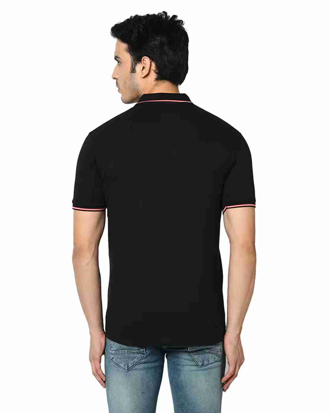 DUKE | Polo T-shirt with Contrast Sleeve Hems|3