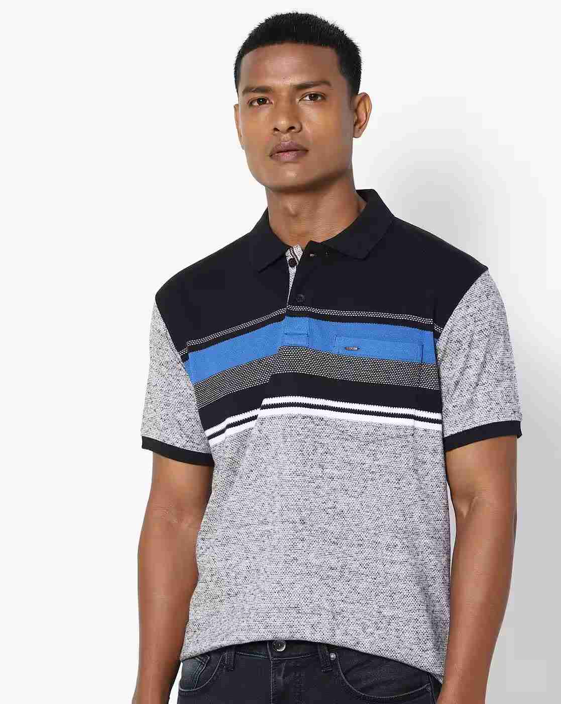 Colourblock Polo T-shirt