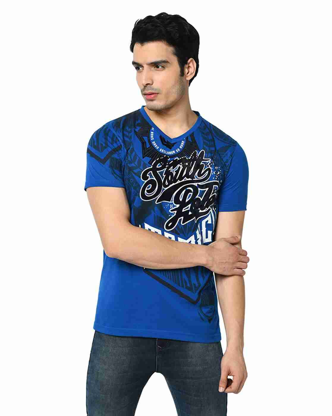 DUKE | Graphic PrintV-neck T-shirt|0