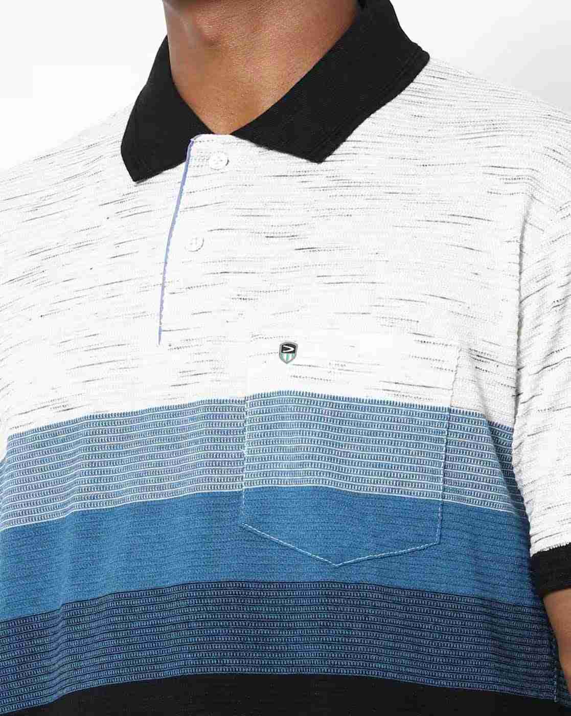 DUKE | Colourblock Polo T-shirt with Patch Pocket|4