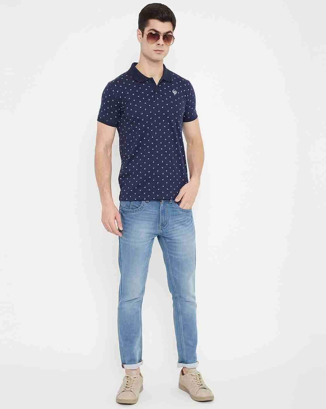 DUKE | Micro Print Slim Fit Polo T-shirt|1