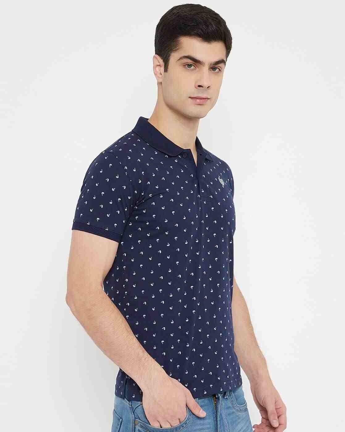 DUKE | Micro Print Slim Fit Polo T-shirt|3