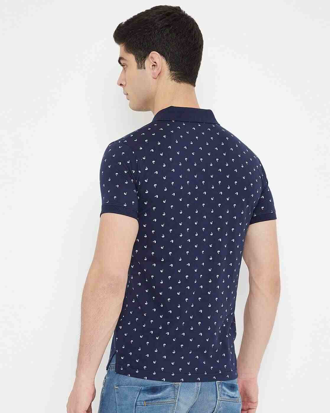 DUKE | Micro Print Slim Fit Polo T-shirt|4
