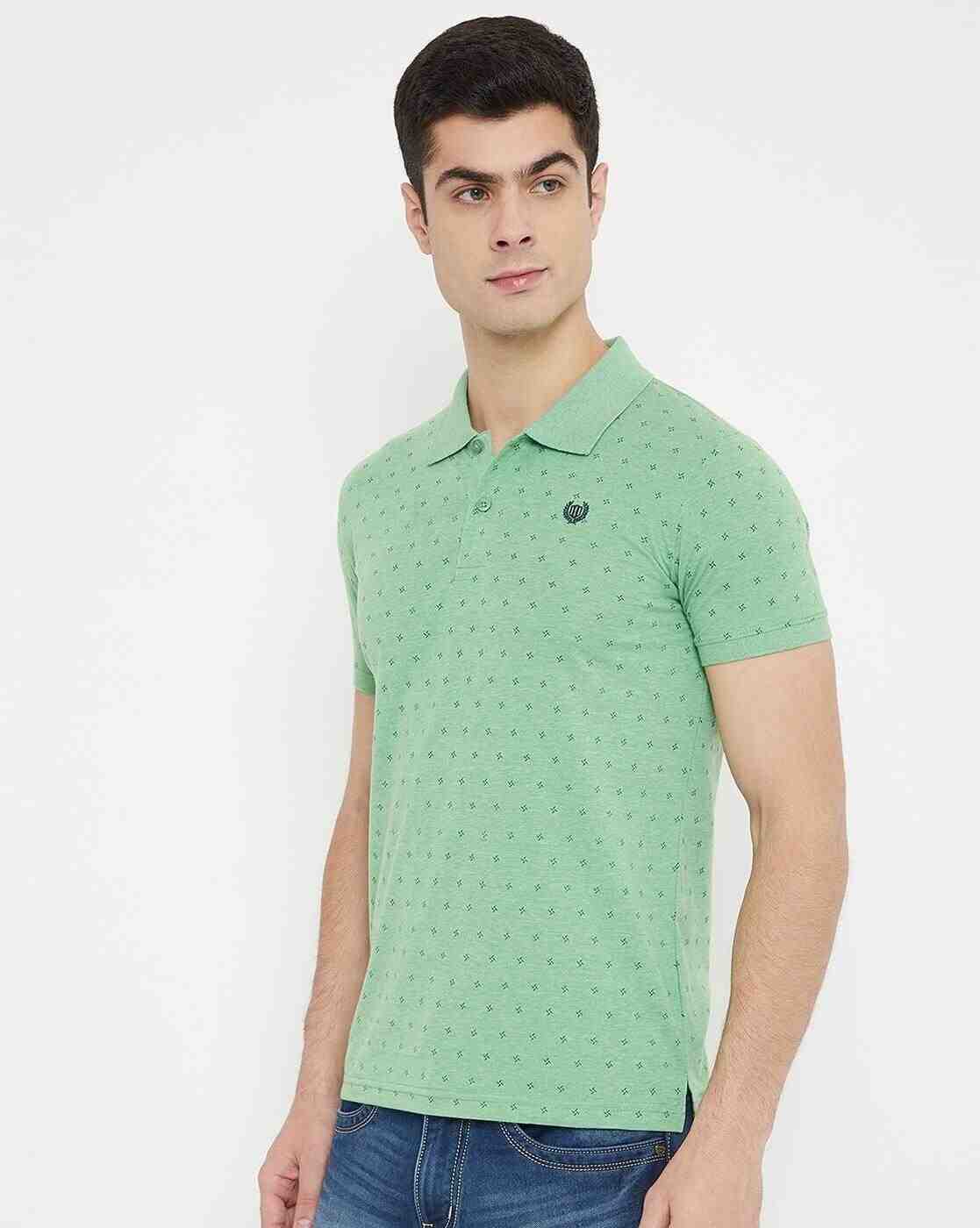 DUKE | Micro Print Slim Fit Polo T-shirt|2
