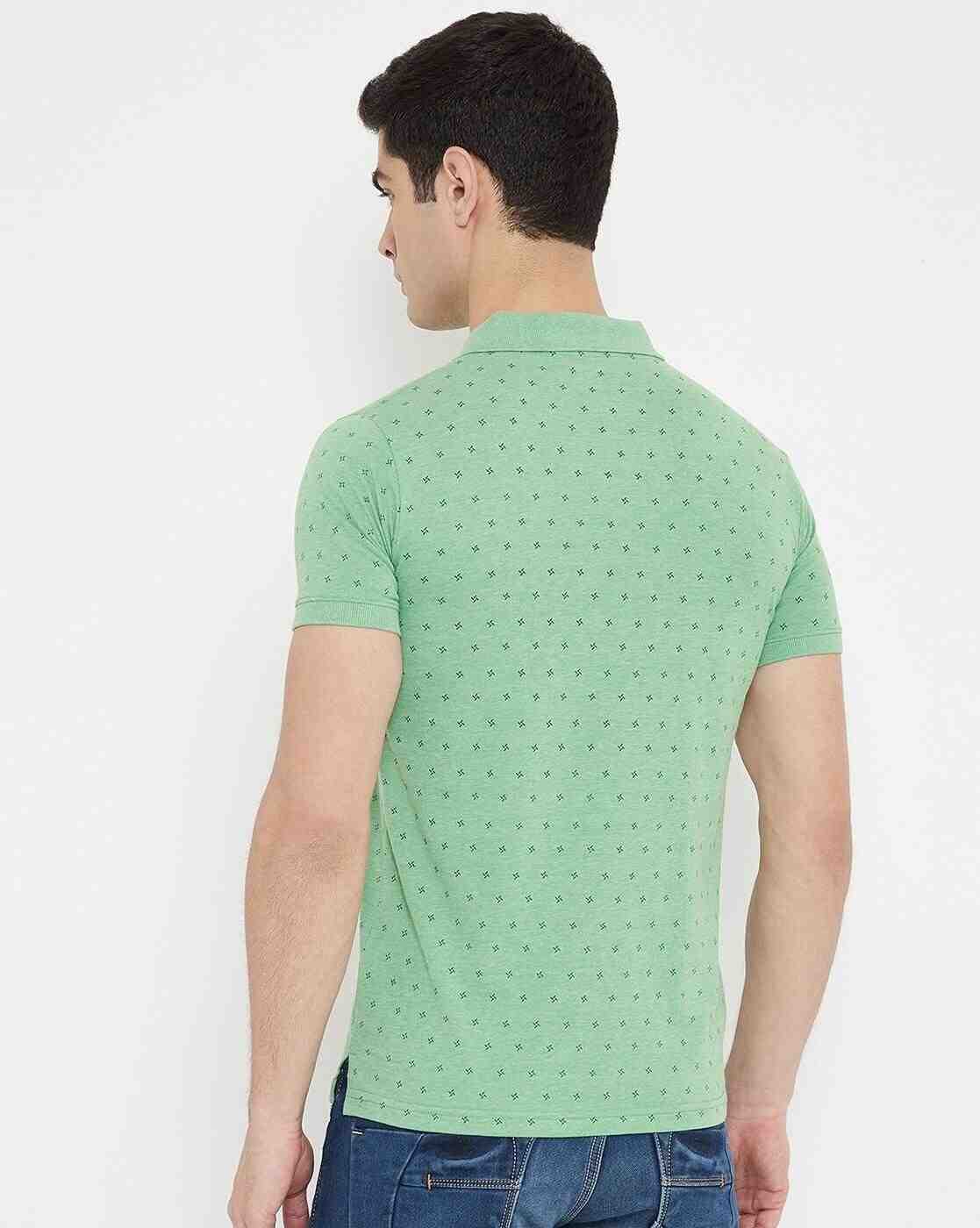 DUKE | Micro Print Slim Fit Polo T-shirt|4
