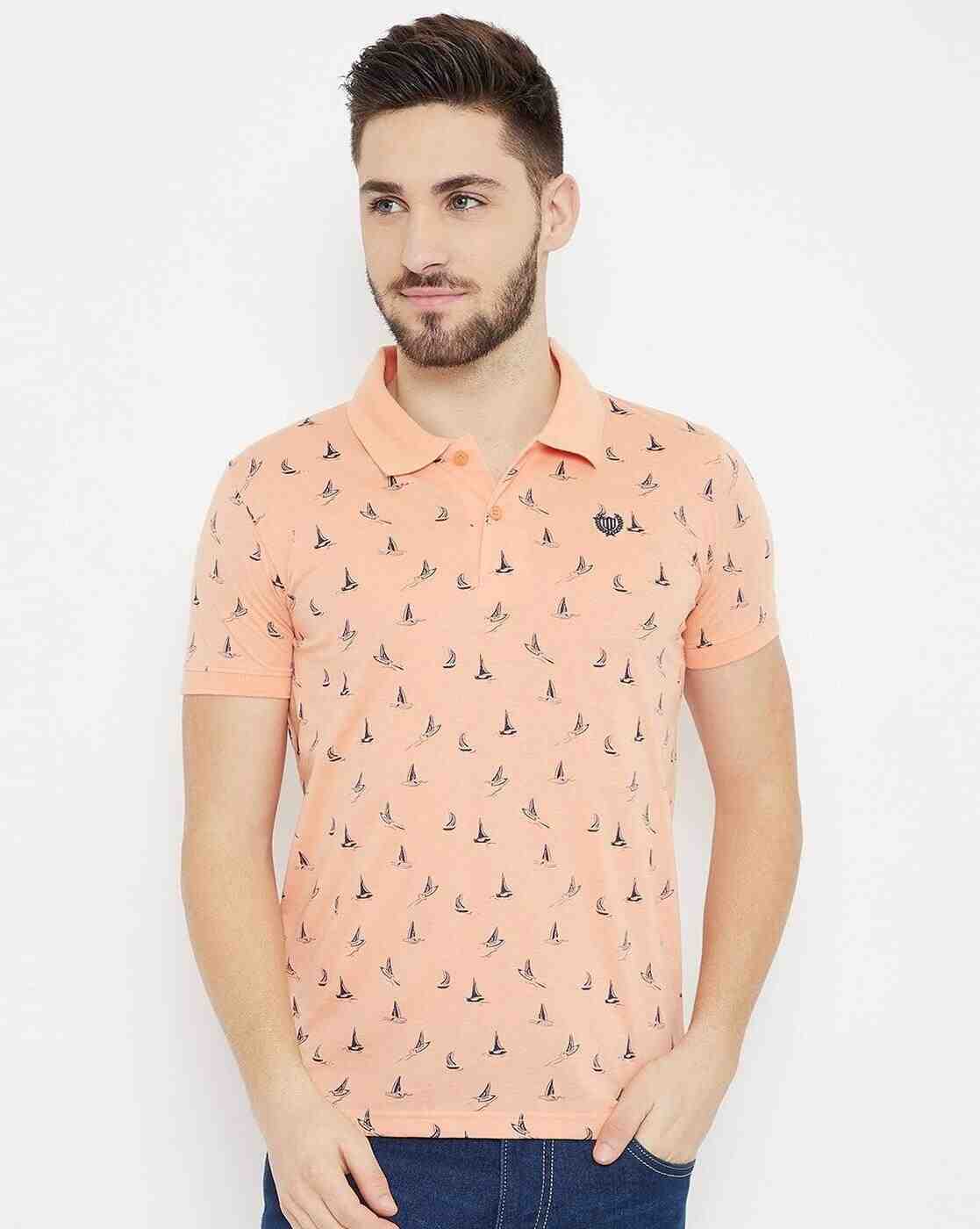 DUKE | Printed Slim Fit Polo T-shirt|0