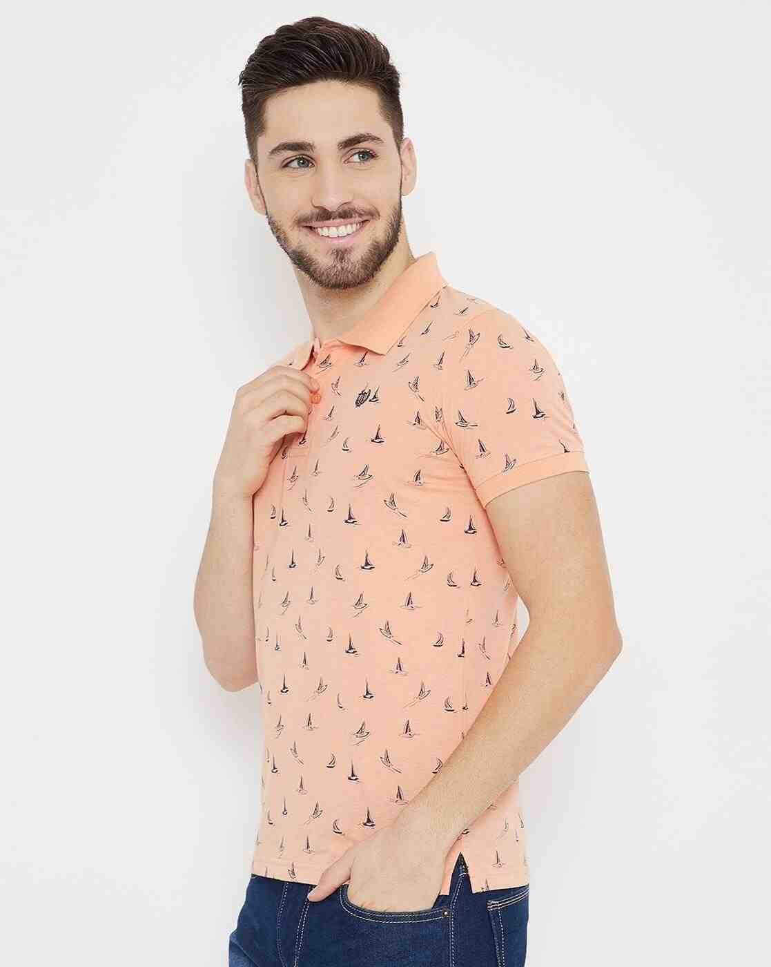DUKE | Printed Slim Fit Polo T-shirt|2