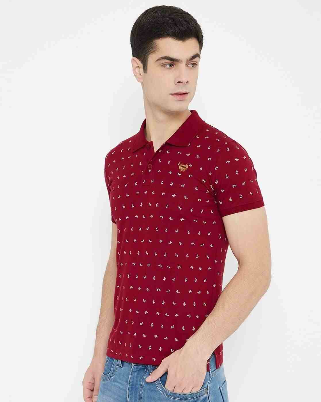 DUKE | Micro Print Slim Fit Polo T-shirt|2