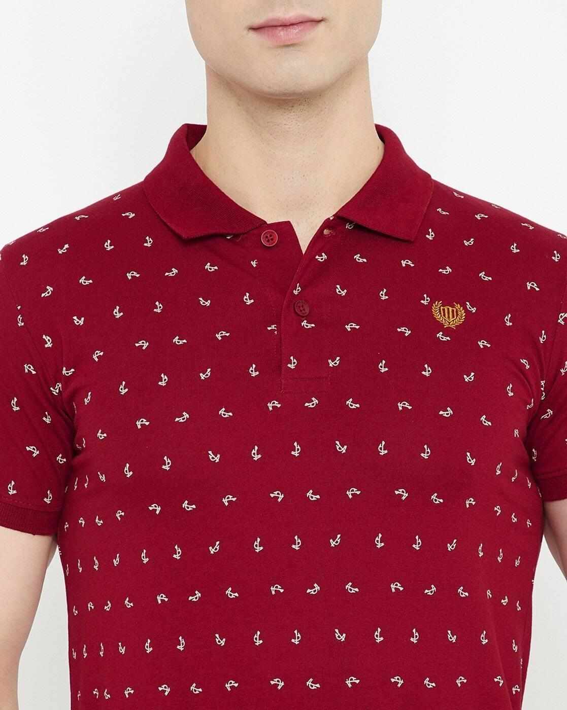 DUKE | Micro Print Slim Fit Polo T-shirt|5
