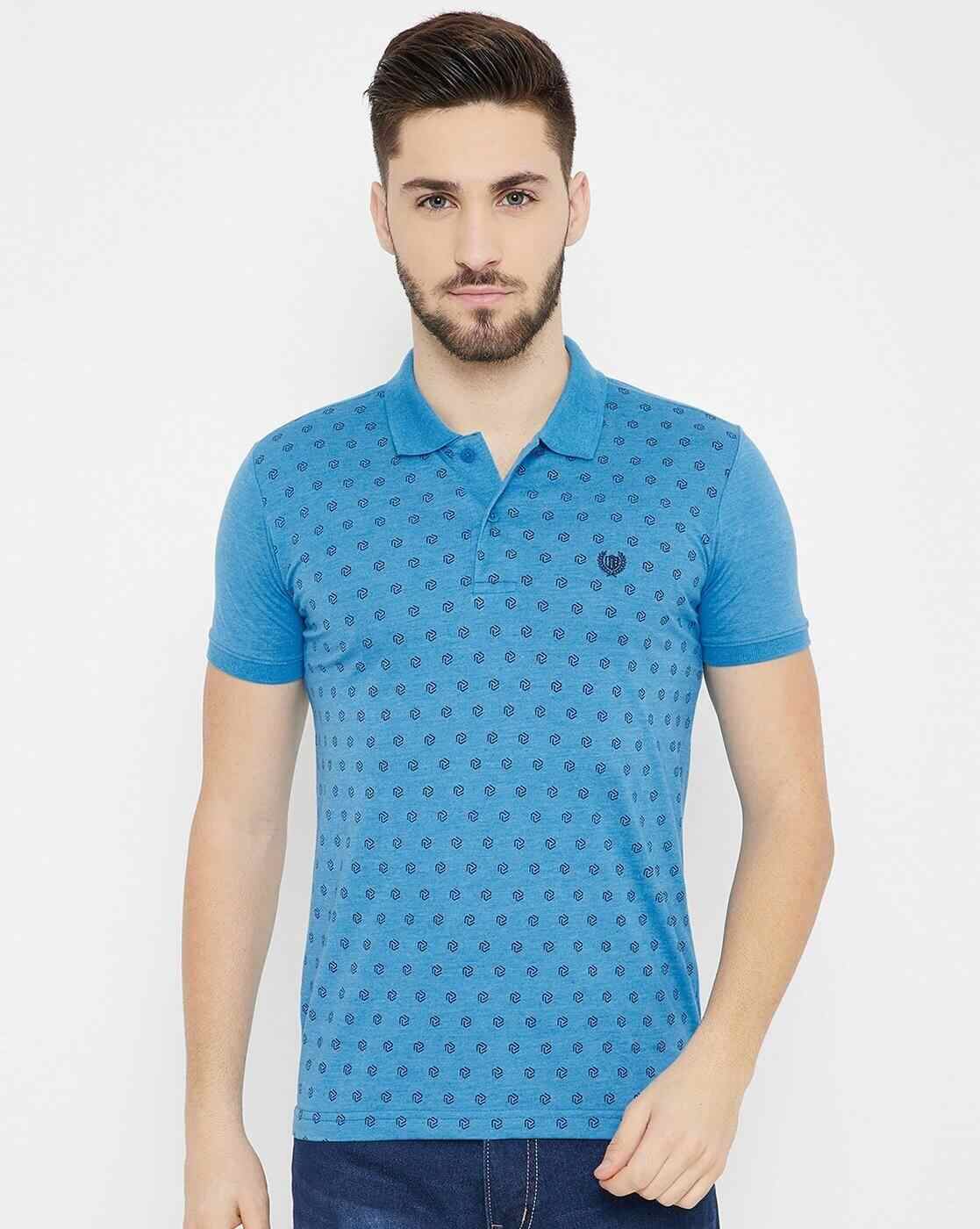 Printed Slim Fit Polo T-shirt