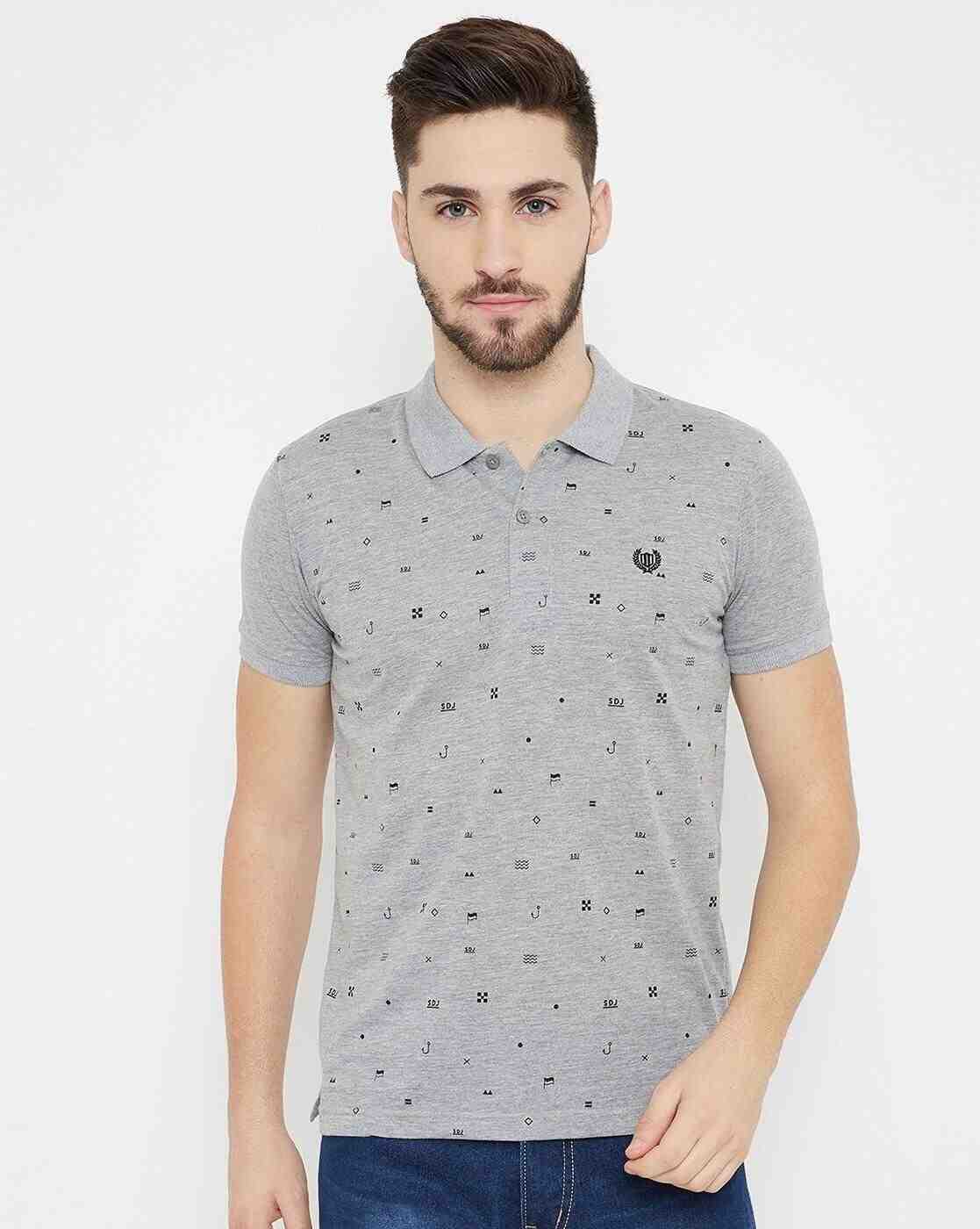 DUKE | Printed Slim Fit Polo T-shirt|0