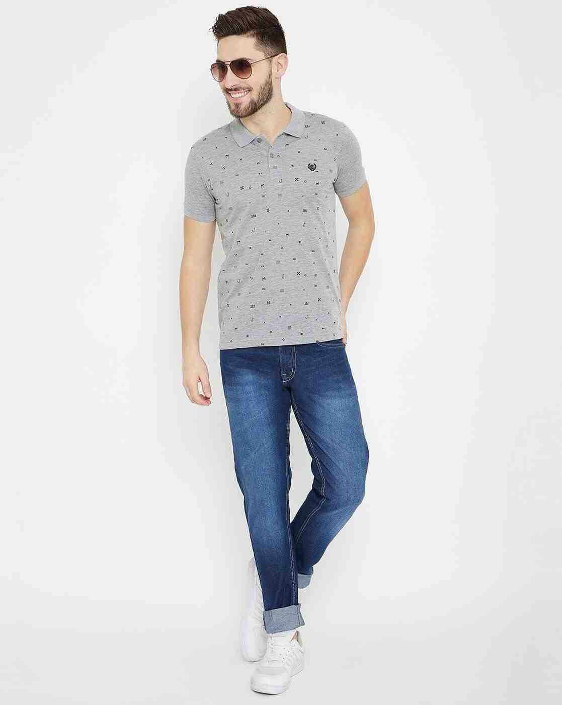 DUKE | Printed Slim Fit Polo T-shirt|1