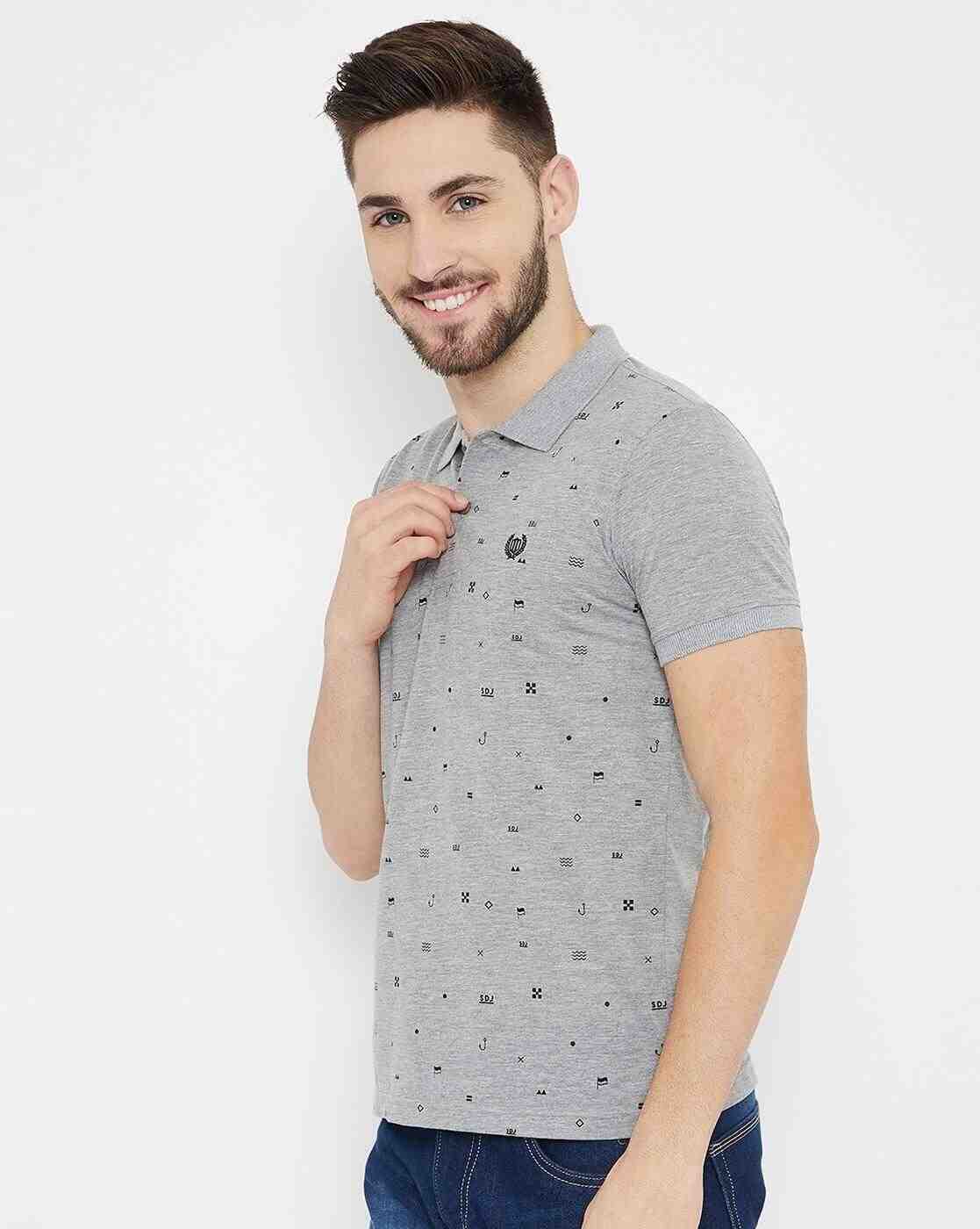 DUKE | Printed Slim Fit Polo T-shirt|2