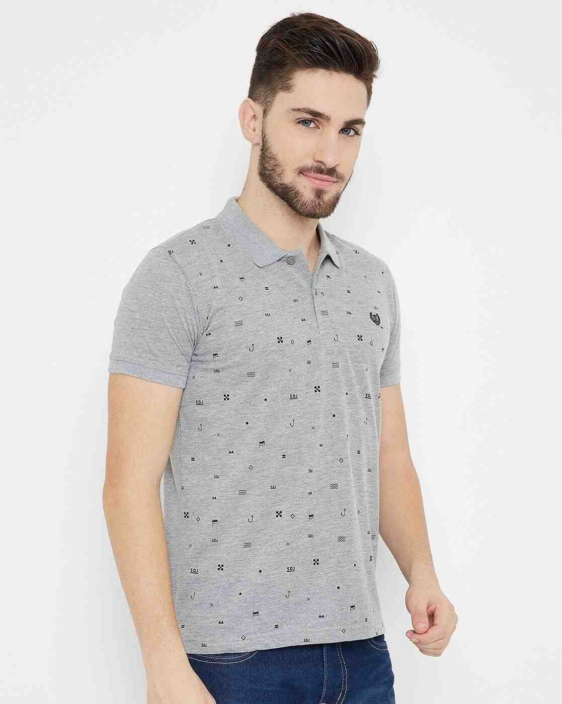 DUKE | Printed Slim Fit Polo T-shirt|3