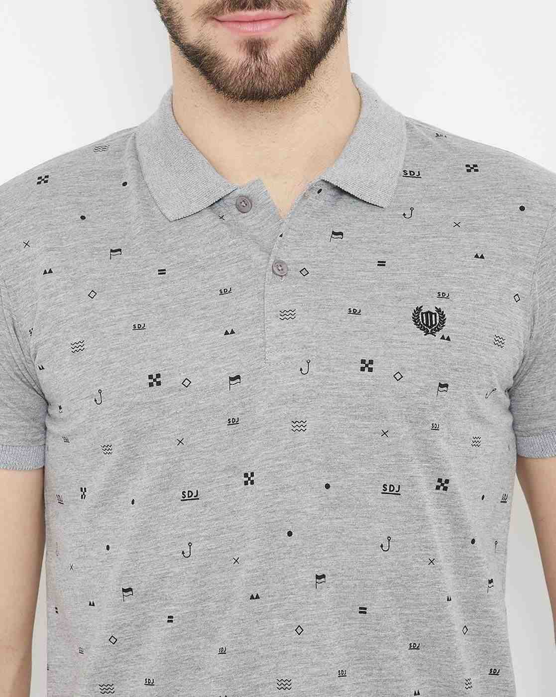 DUKE | Printed Slim Fit Polo T-shirt|5