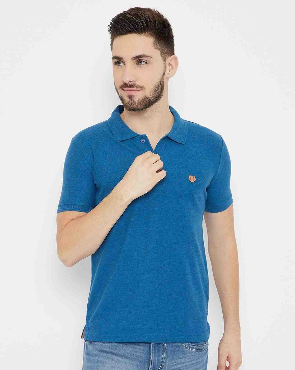 Printed Slim Fit Polo T-shirt