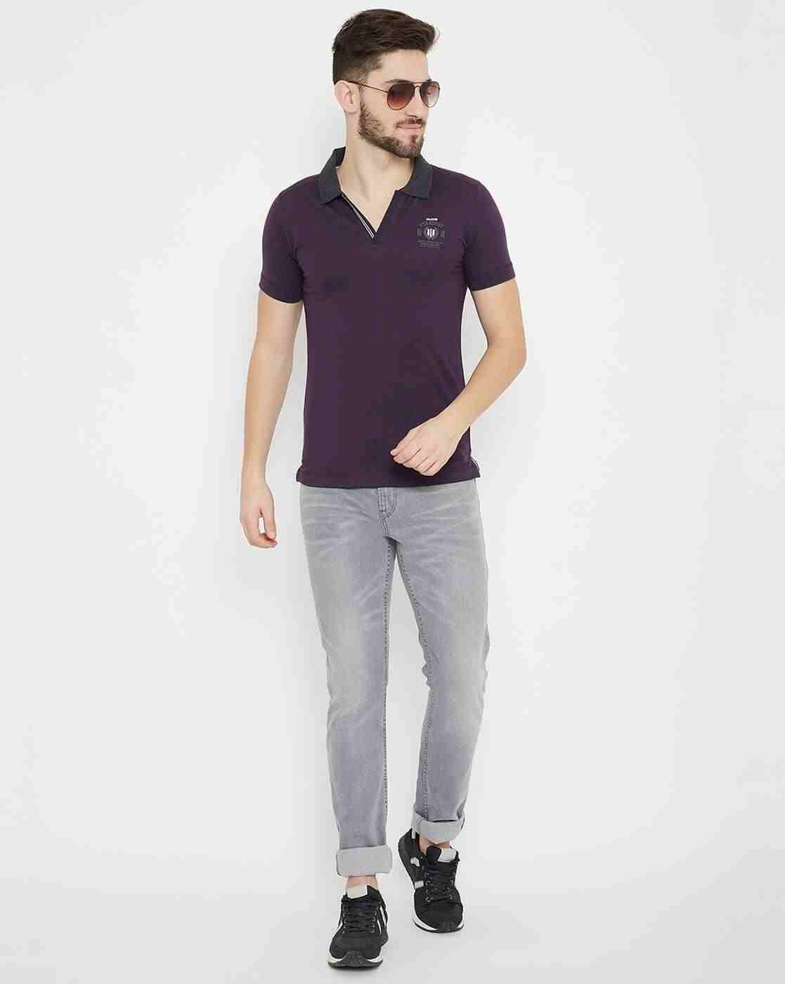 DUKE | Slim Fit Polo T-shirt with Contrast Collar|1