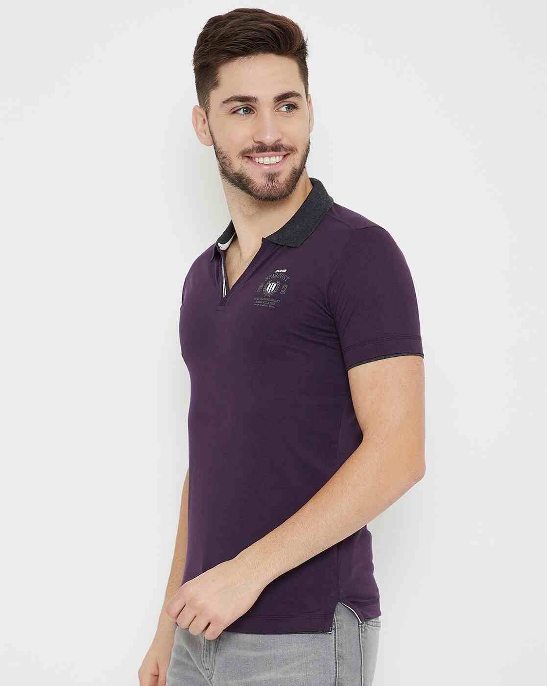 DUKE | Slim Fit Polo T-shirt with Contrast Collar|2