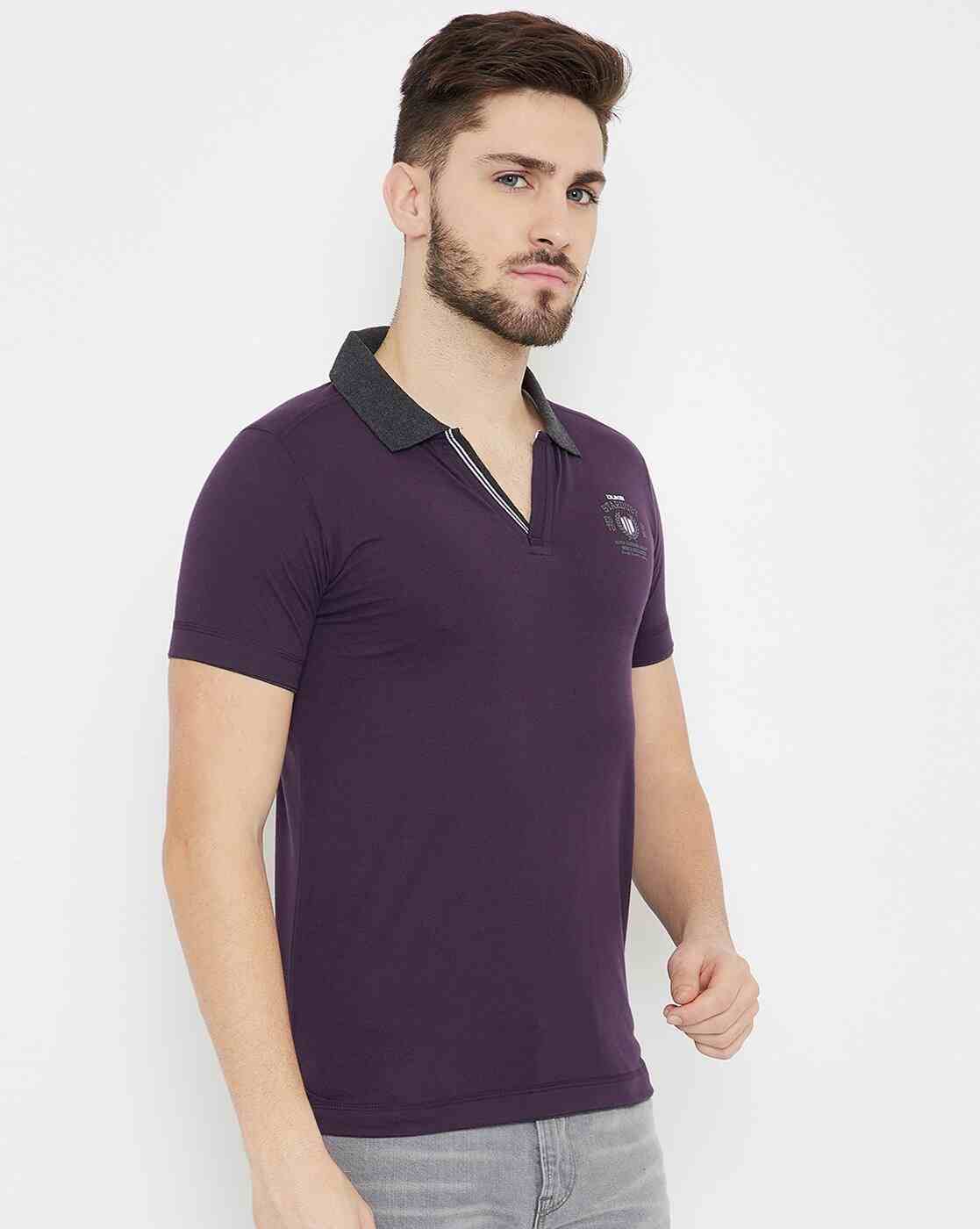 DUKE | Slim Fit Polo T-shirt with Contrast Collar|3