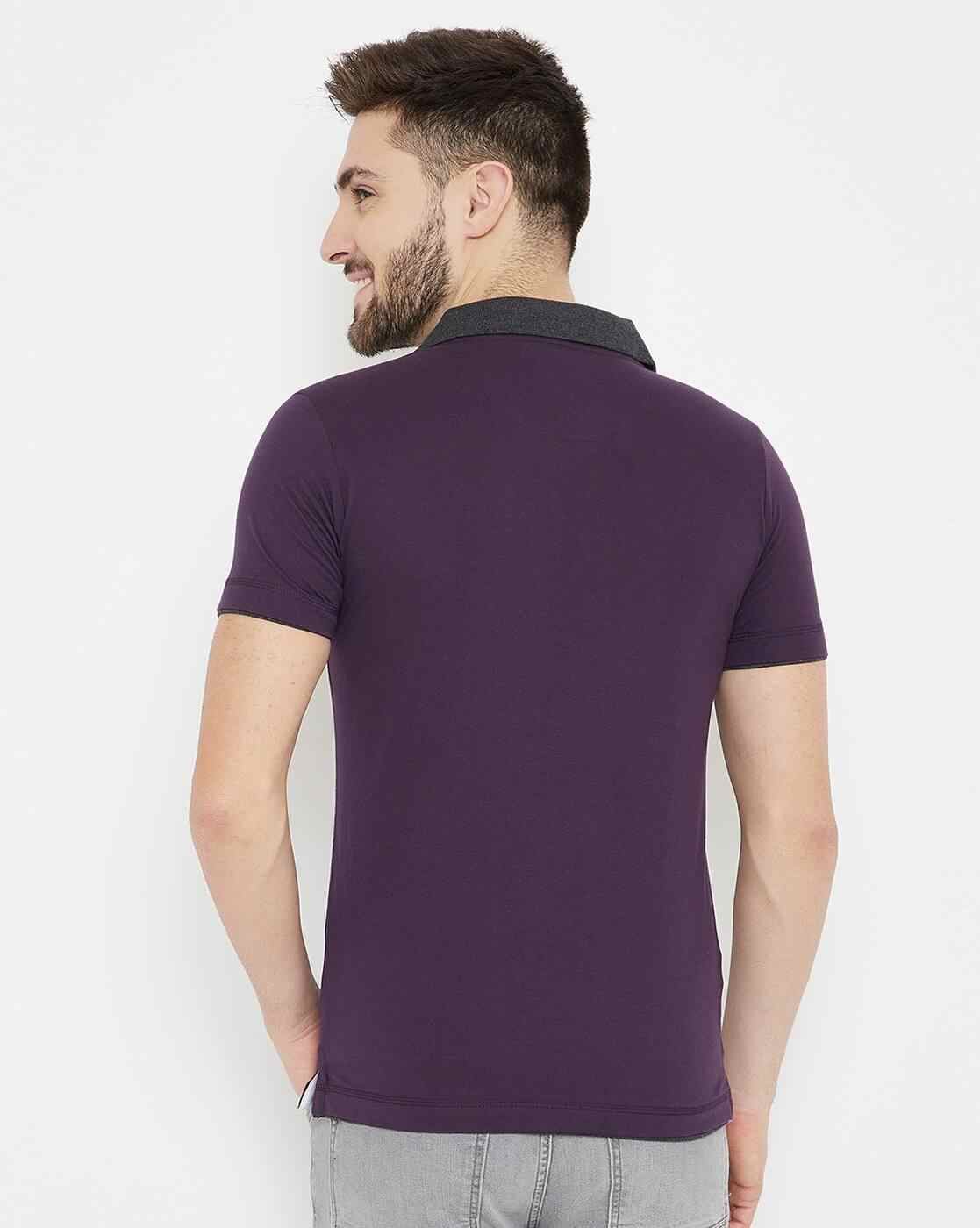 DUKE | Slim Fit Polo T-shirt with Contrast Collar|4