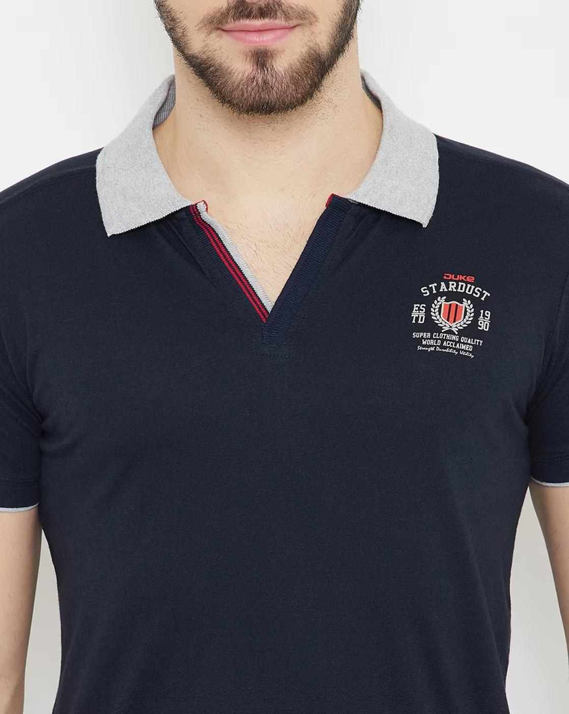 DUKE | Slim Fit Polo T-shirt with Contrast Collar|5