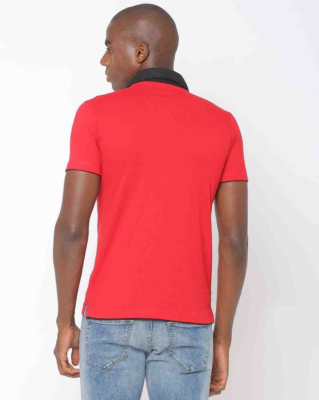 DUKE | Slim Fit Polo T-shirt with Contrast Collar|1
