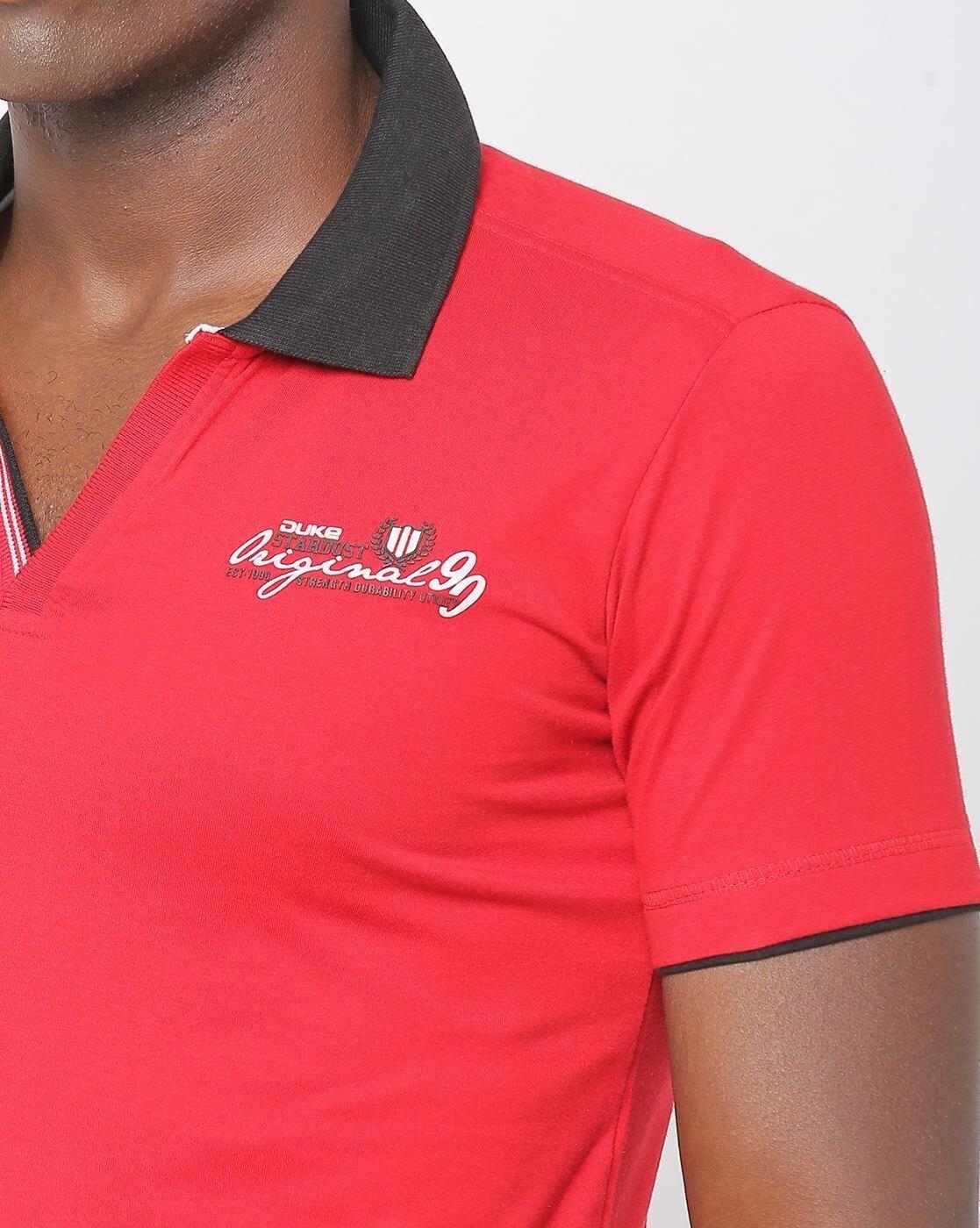 DUKE | Slim Fit Polo T-shirt with Contrast Collar|3