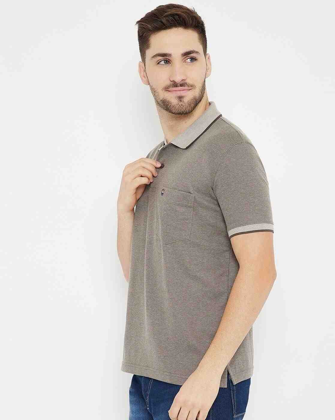 DUKE | Colourblock Striped Polo T-shirt with Patch Pocket|2