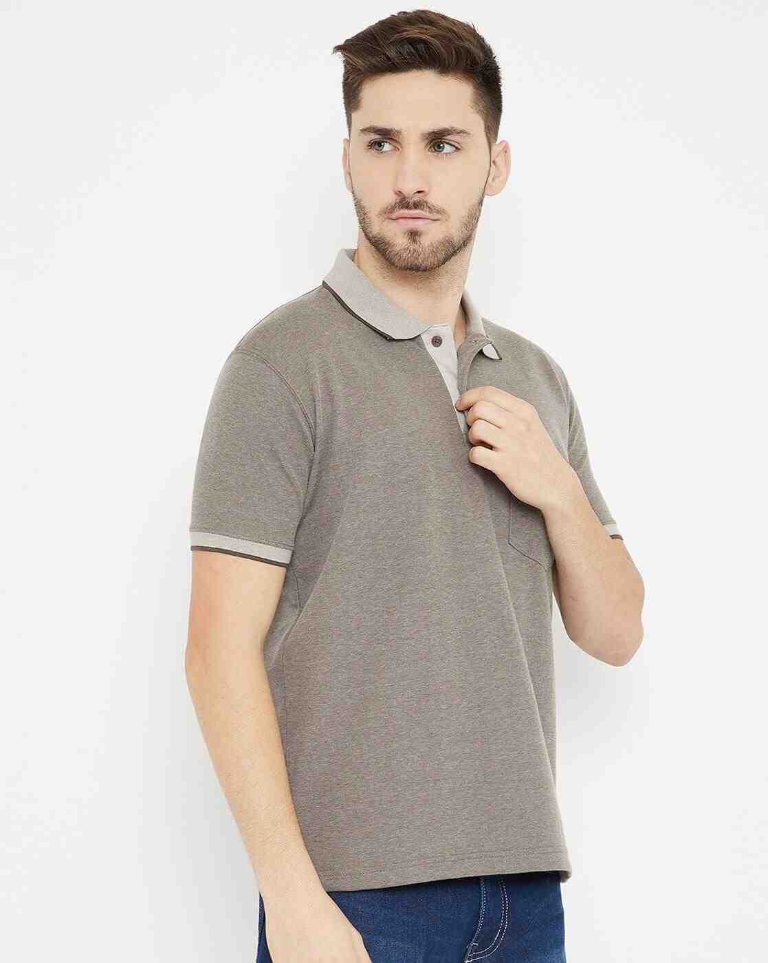 DUKE | Colourblock Striped Polo T-shirt with Patch Pocket|3