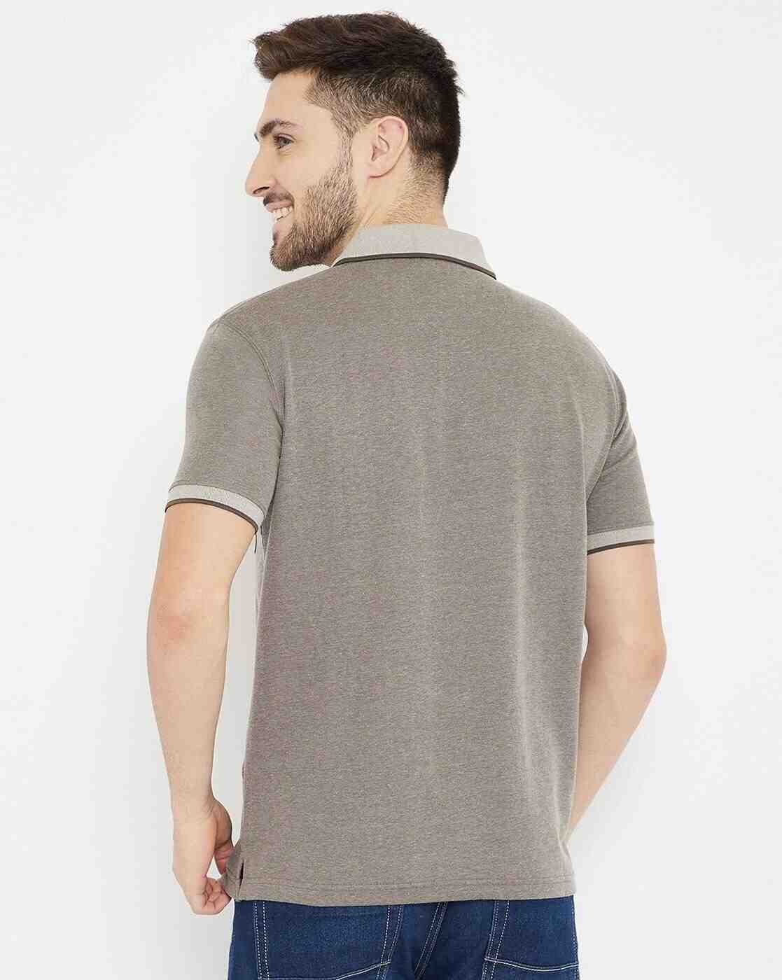 DUKE | Colourblock Striped Polo T-shirt with Patch Pocket|4