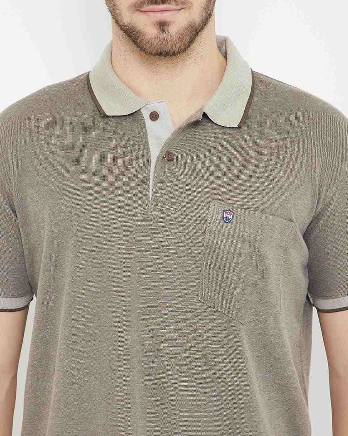 DUKE | Colourblock Striped Polo T-shirt with Patch Pocket|5