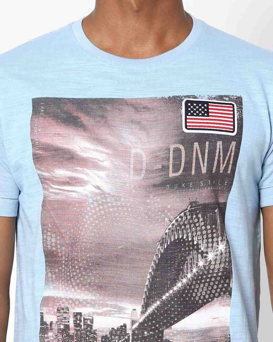 DUKE | Graphic Print Slim Fit Crew-Neck T-shirt|2