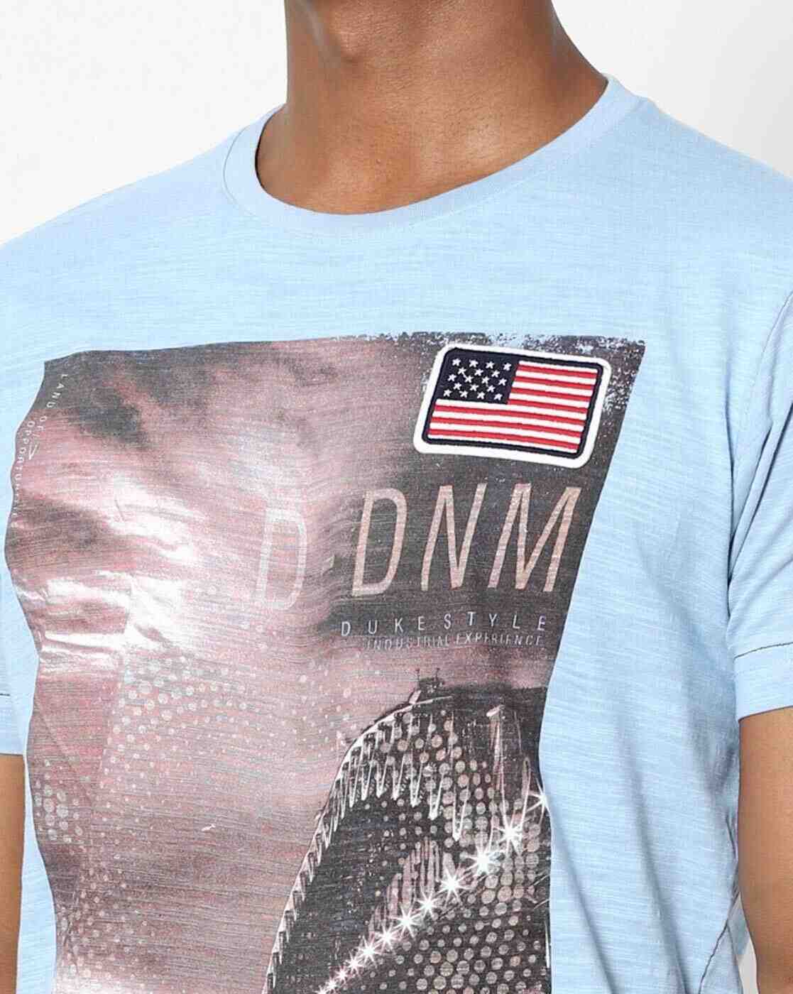 DUKE | Graphic Print Slim Fit Crew-Neck T-shirt|3