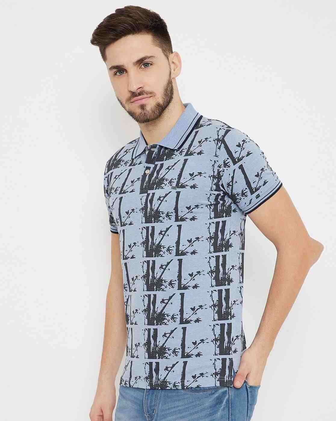 DUKE | Printed Slim Fit Polo T-shirt|2